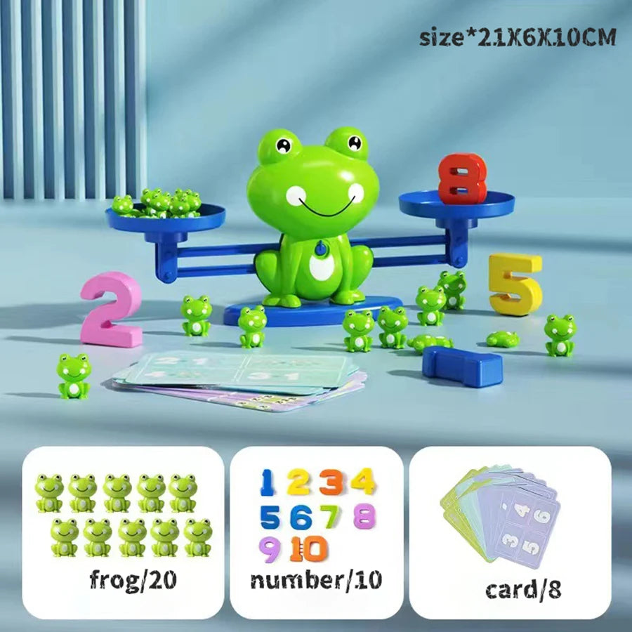 Frog Math Balance Scale: Early Math Learning Toy for Addition & Subtraction