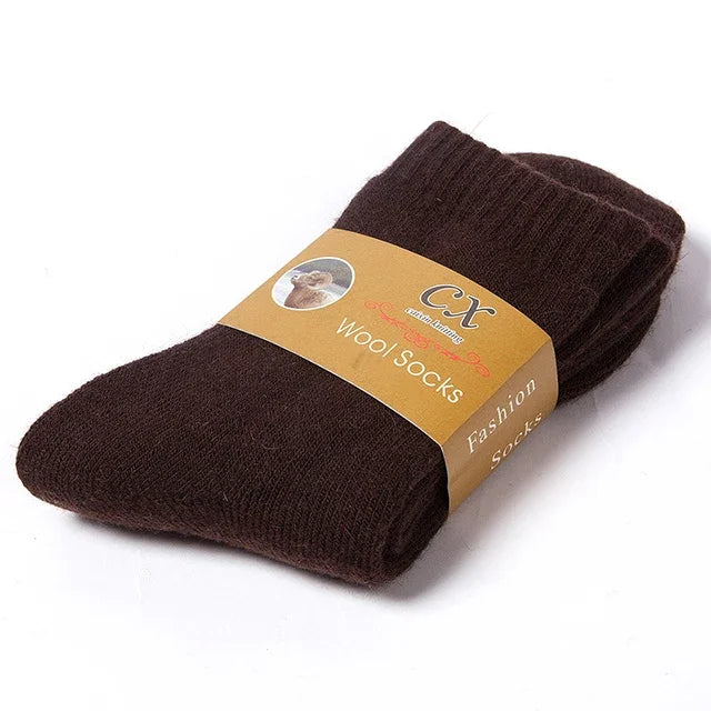 2025 New Winter Super Thicker Warm Socks Wool Male Men Women Socks Solid Socks Merino Wool Socks Against Cold Snow Terry Socks
