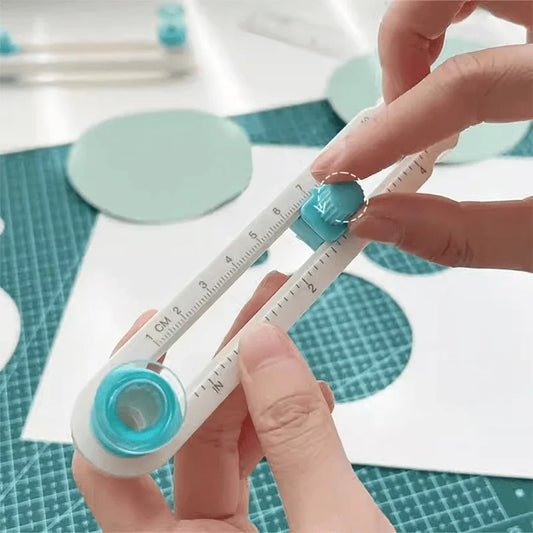 360° Adjustable Circle Cutter & Replacement Blade - Precision Scrapbooking Tool for Perfect Circular Paper Cuts