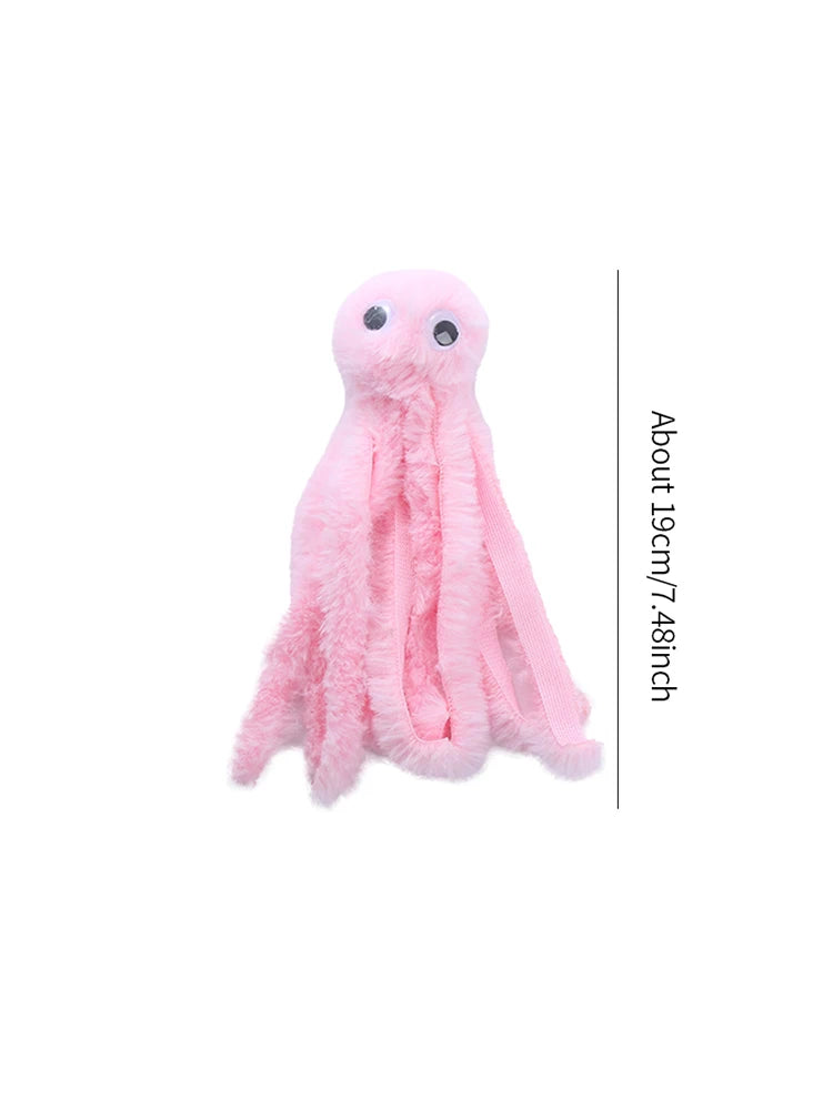 Cute Octopus Cat Plush Toy Interactive Indoor Teaser
