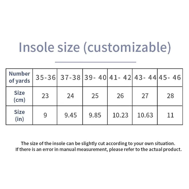 Sport Orthopedic Insoles Breathable Athletic Running Inserts