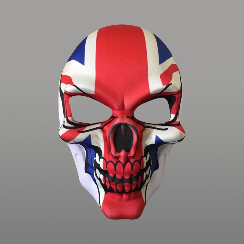 2023 Masks Mexican Day of The Dead Skull Mask Cosplay Halloween Skeletons Print Masks Dress Up Purim Party Costume Prop