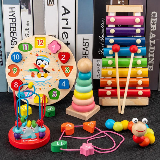 3D Wooden Puzzles For Kids Early Learning Toddler Toy