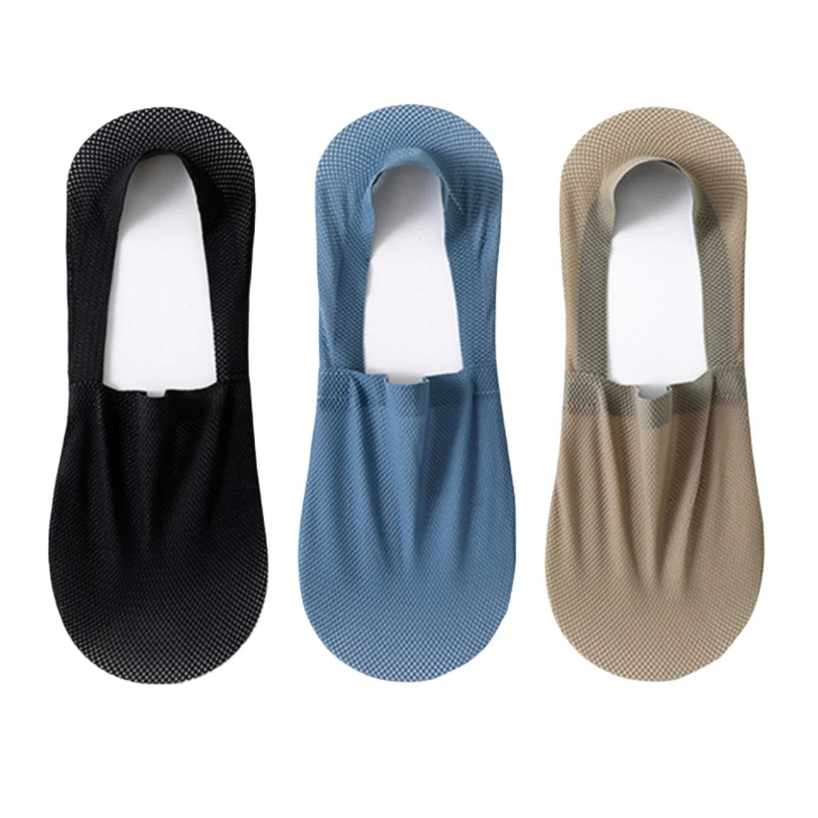Silicone Non Slip Low Cut Socks Men Boat Thin