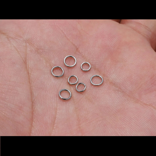 Stainless Steel Jump Rings Jewelry Making Split Rings DIY Loops