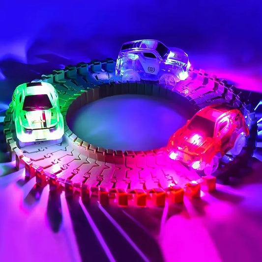 Glowing Race Track Car Toy LED Light Up Vehicle Part