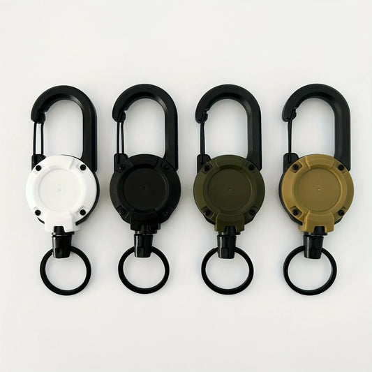 Retractable Heavy Duty Keychain Badge Reel Carabiner Clip
