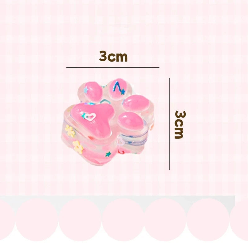 10Pcs Mini Cat Claw Squishy Toys Stress Relief Fidget Set