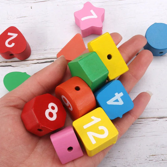 Wooden Learning Clock Time Telling Educational Puzzle