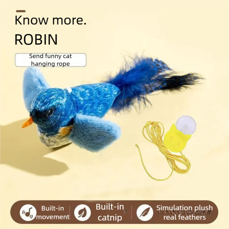 Electric Simulation Bird Cat Toy Chirping Sound Teaser