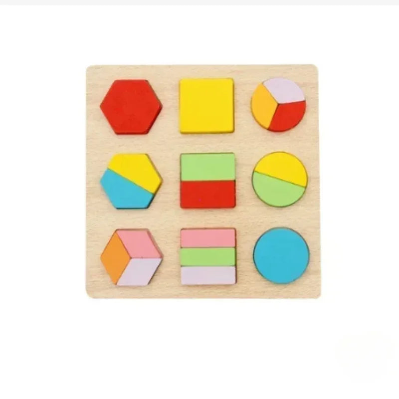 Magnetic Fraction Demonstration Book Wooden Math Toy