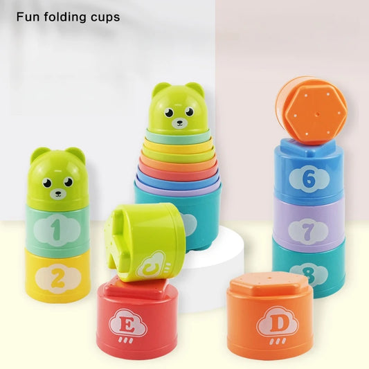 Montessori Stacking Cups for Babies and Toddlers Sensory Play