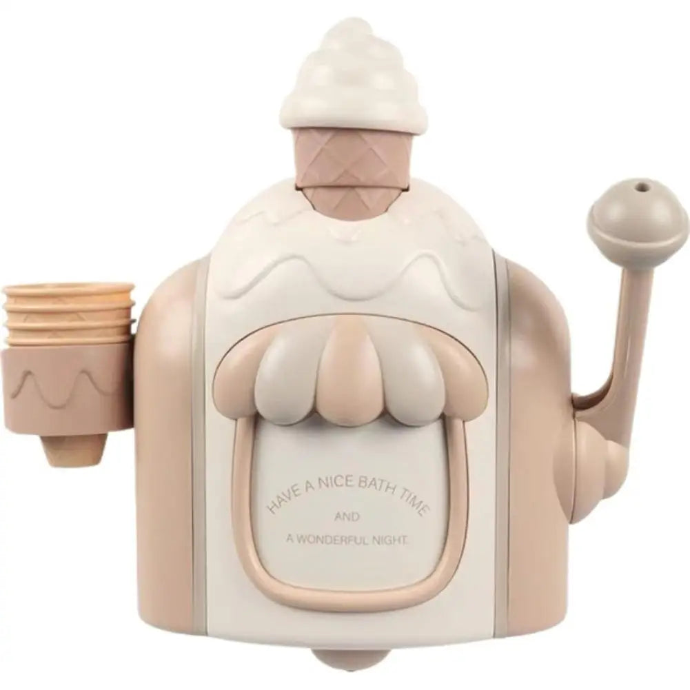 Kids Bath Bubble Foam Machine Toddler Ice Cream Maker