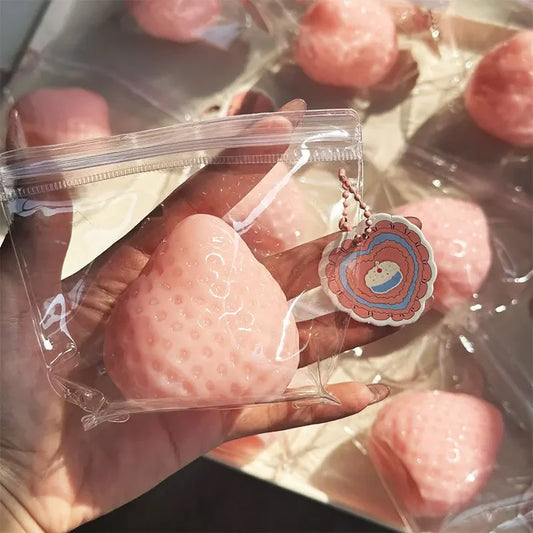 Strawberry Squeeze Taba Squishy Toy Kawaii Fidget