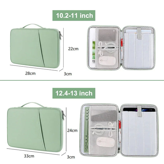 Tablet Sleeve Bag For Samsung Galaxy Tab S7 FE S8 S9 Plus A8 S6 Lite Pouch Case For Xiaomi Pad 5 6 Pro Redmi Pad SE Portable Bag