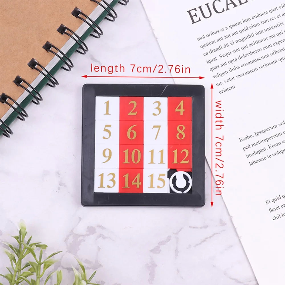 15-Tile Sliding Number Puzzle for Kids and Adults