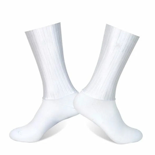 2026 New Socks Aero Anti Slip Silicone Summer Whiteline Cycling Socks Men Bicycle Sport Running Bike Socks Calcetines Ciclismo