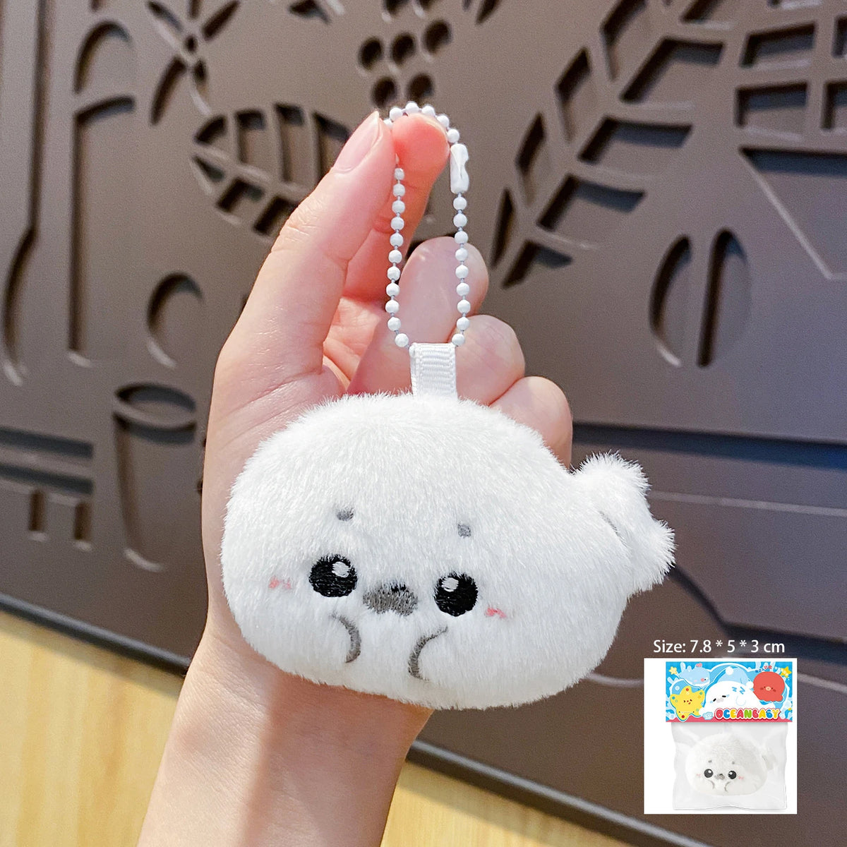 Seal Plush Keychain Cute Animal Bag Pendant Charm