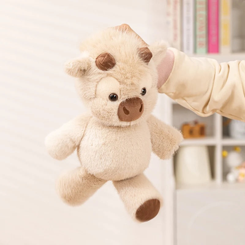 Highland Cow Plush Toy: Fluffy Cattle Stuffed Animal Soft Cow Plushie (45cm)