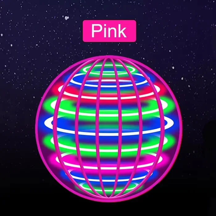 Auto Spinning LED UFO Flying Ball Magic Orb