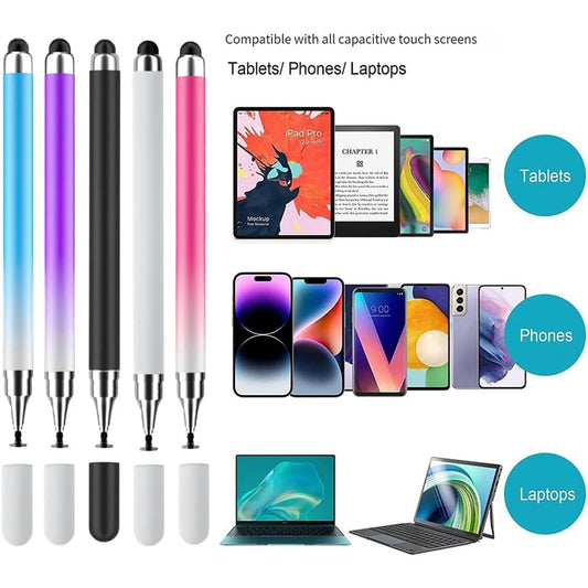 Stylus Pen for Touch Screens 2 in 1 Capacitive Tablet Pencil
