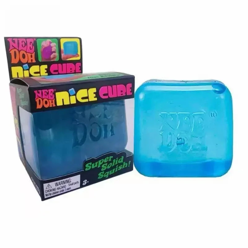 Ice Cube Squishy Fidget Toy Sensory Stress Relief Block