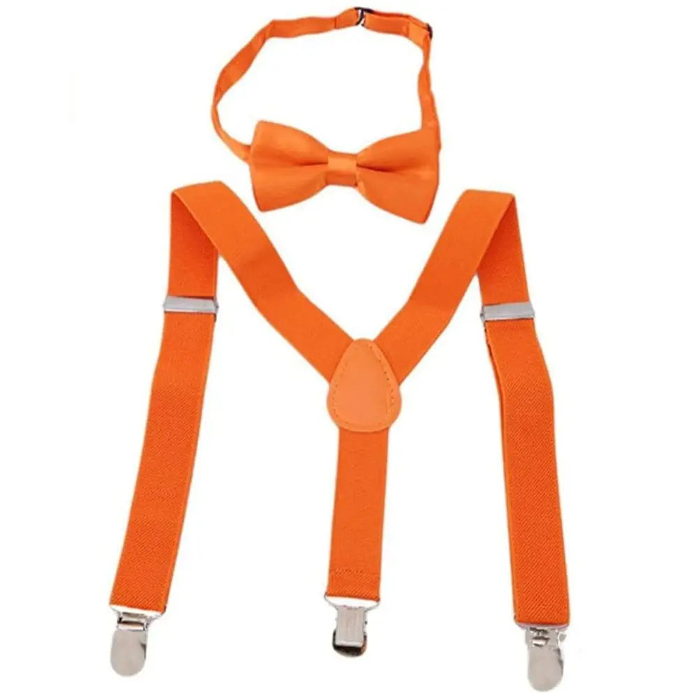 Adult Kids Train Engineer Cosplay Disguise Costume for Kids Orange Strap Bow Tie Hat Halloween Carnival Accessories