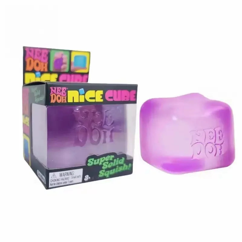 Ice Cube Squishy Fidget Toy Sensory Stress Relief Block