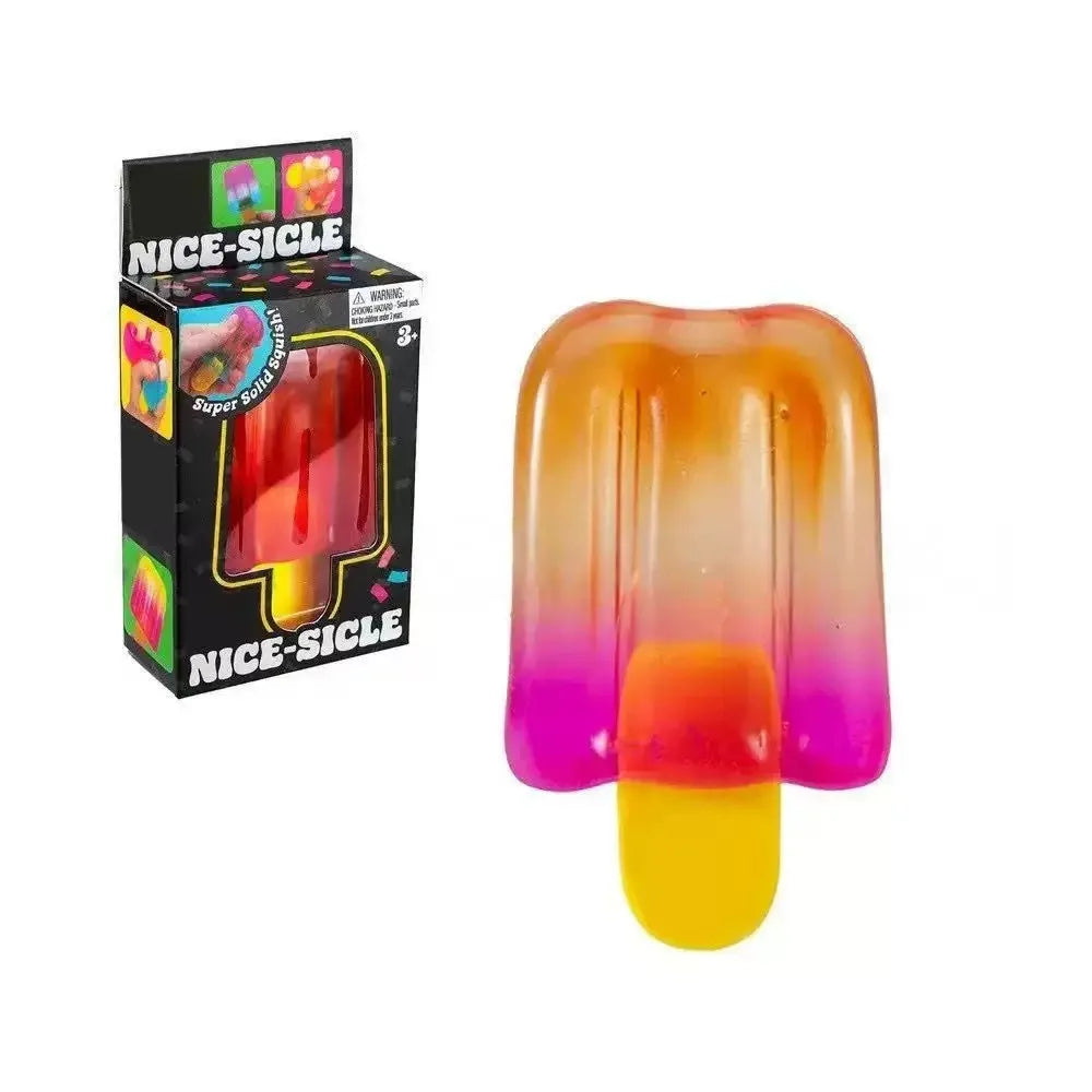 Ice Cube Squishy Fidget Toy Sensory Stress Relief Block