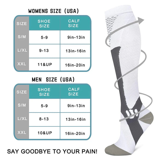 20-30mmHg Medical Sport Compression Socks Varicose Veins Nurse