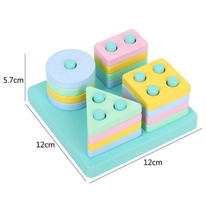 Shape Matching Toy - Montessori Wooden Toys for Children & Toddlers