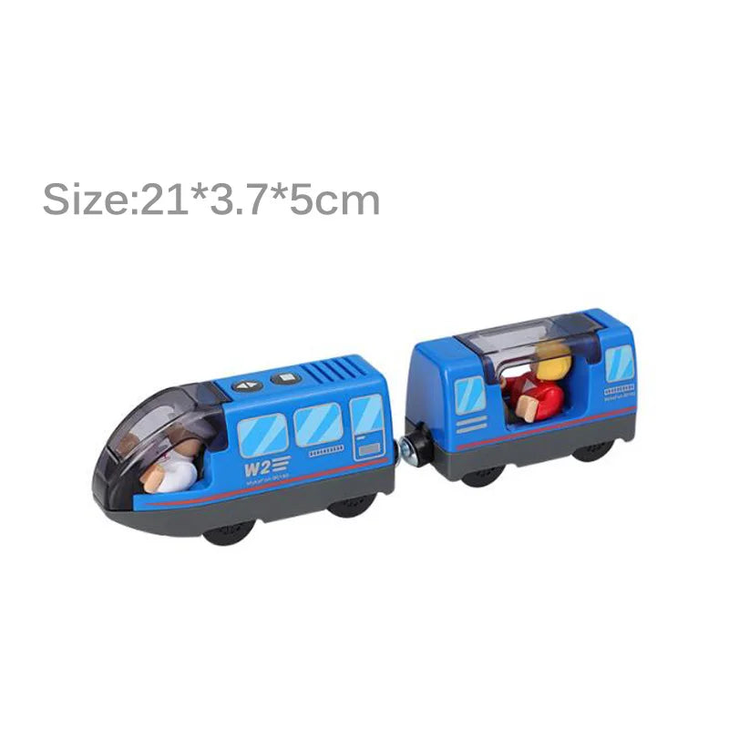 Electric Train Set Toy Engine Motorized Railway Car