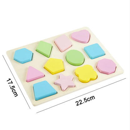 3D Wooden Puzzles For Kids Early Learning Toddler Toy