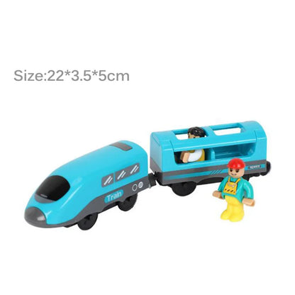 Electric Train Set Toy Engine Motorized Railway Car