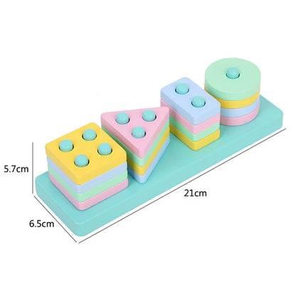 Shape Matching Toy - Montessori Wooden Toys for Children & Toddlers