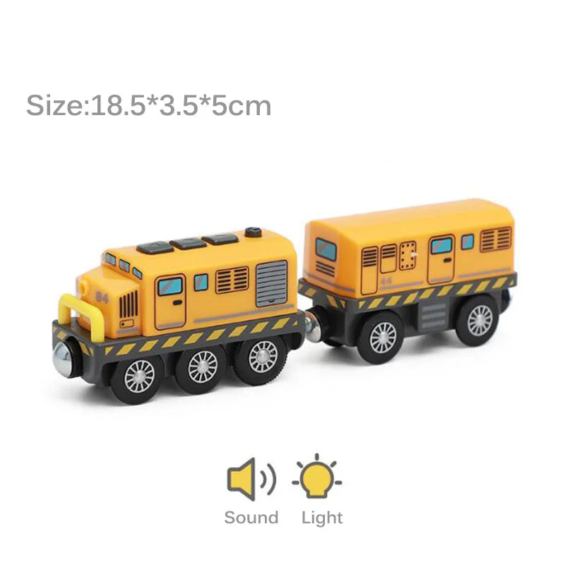 Electric Train Set Toy Engine Motorized Railway Car