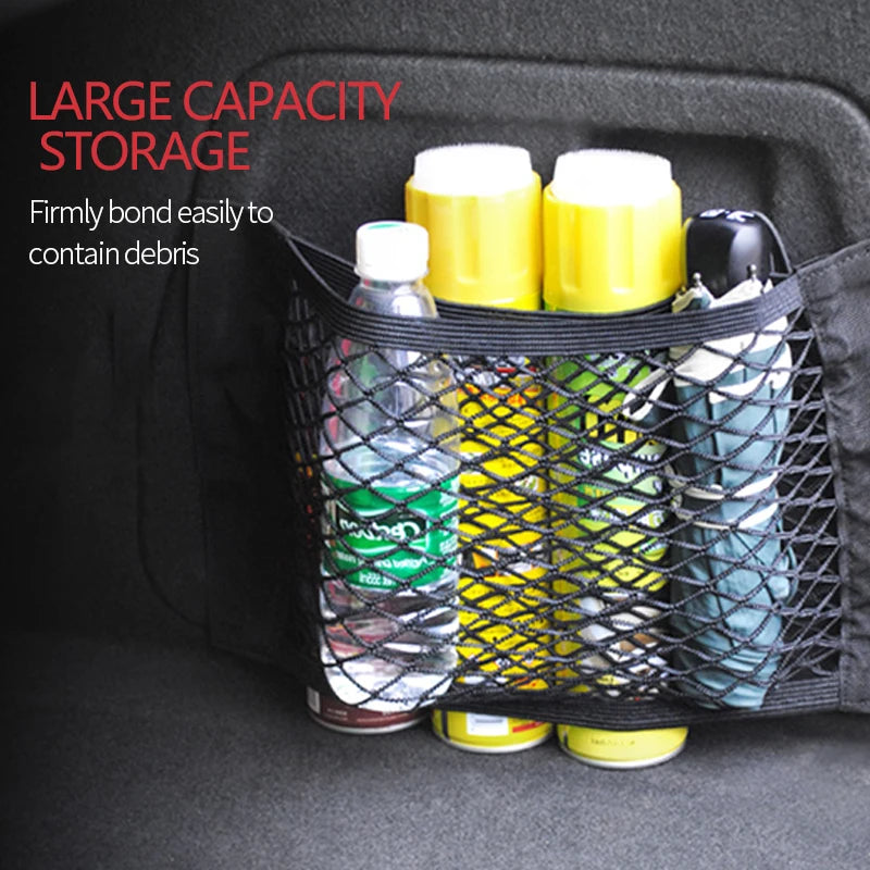 Car Trunk Mesh Organizer Tail Storage Net Pocket