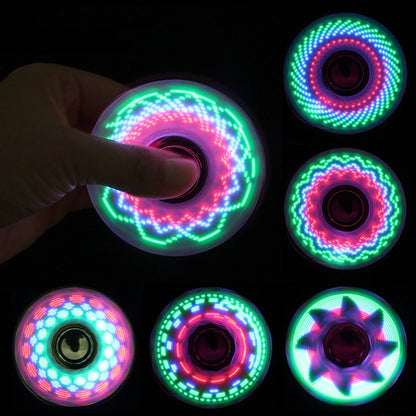 LED Light Luminous Fidget Spinner Glow In The Dark