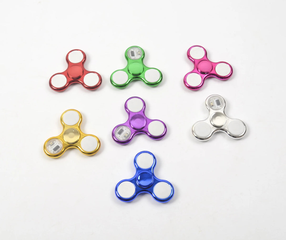 LED Light Luminous Fidget Spinner Glow In The Dark