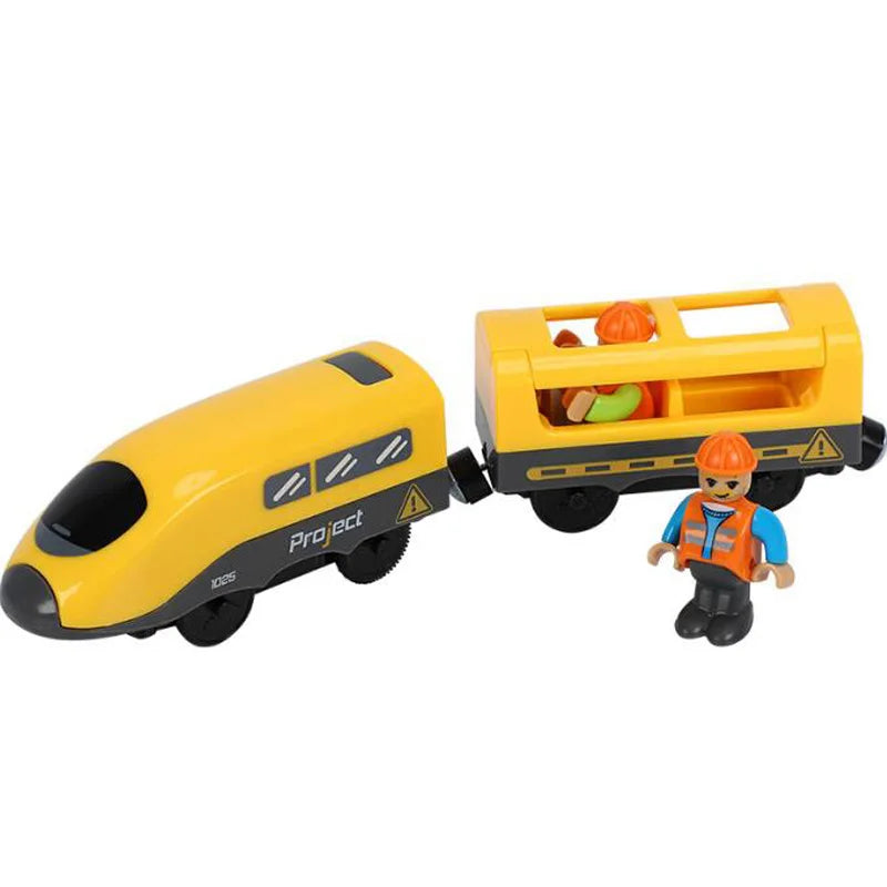 Electric Train Set Toy Engine Motorized Railway Car