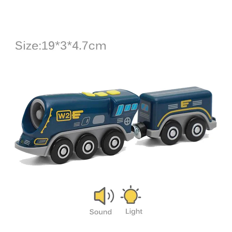 Electric Train Set Toy Engine Motorized Railway Car