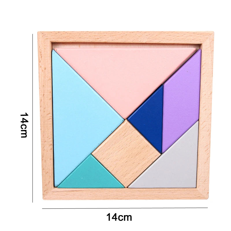 3D Wooden Puzzles For Kids Early Learning Toddler Toy