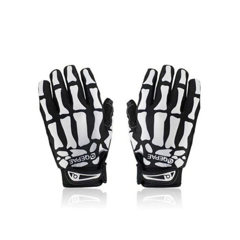 Skull Full Finger Knuckle Glove Anti-slip Mittens Motorcycle Cycling Winter Warm Mitten Unisex Sport Gloves Bicycle Equipment