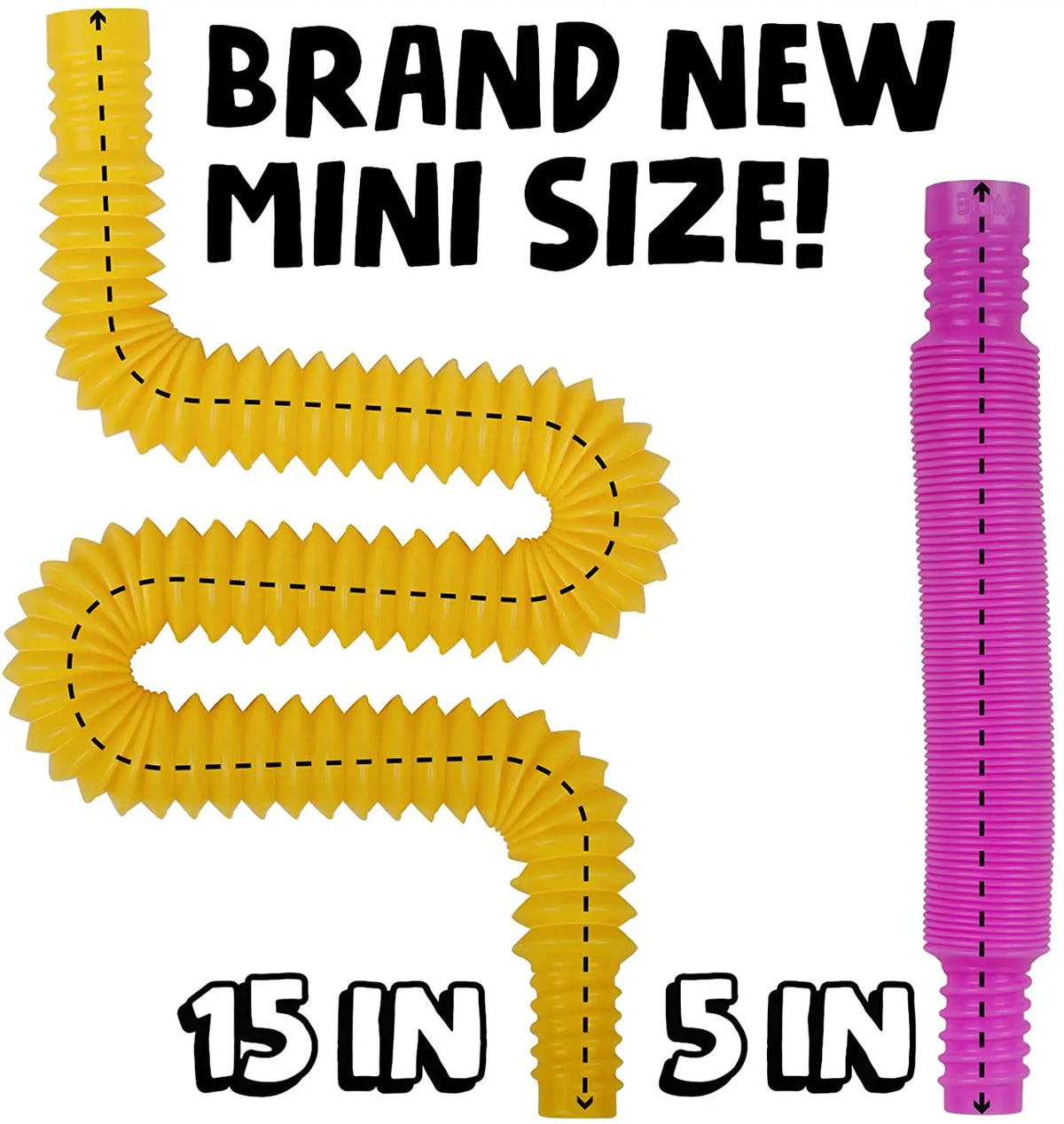 Mini Pop Tube Sensory Fidget Toy 4 Pack Stretch Building
