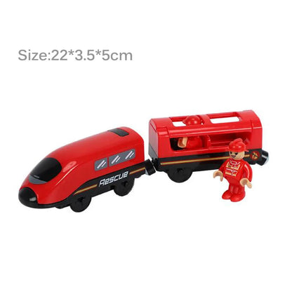 Electric Train Set Toy Engine Motorized Railway Car