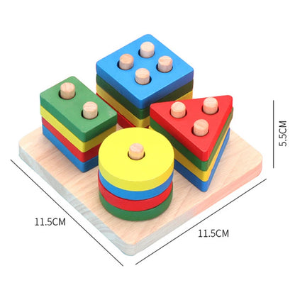 3D Wooden Puzzles For Kids Early Learning Toddler Toy