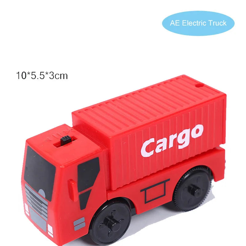 Electric Train Set Toy Engine Motorized Railway Car