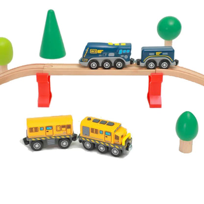 Electric Train Set Toy Engine Motorized Railway Car