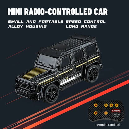 1/64 Mini RC Alloy Car Pocket Remote Control Vehicle