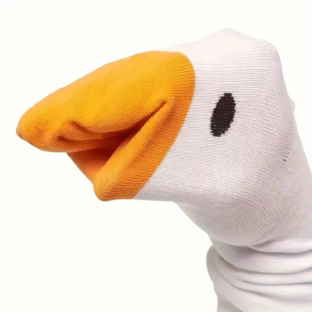 Funny Goose Breathable Women Casual Socks Cute Cartoon